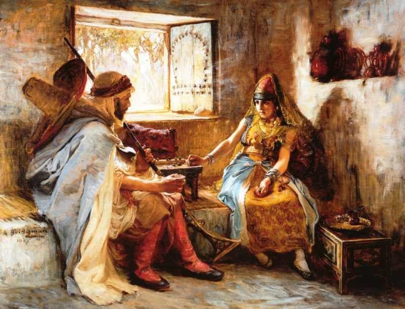 The Game Of Chance by Frederick Arthur Bridgman